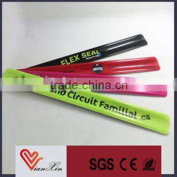 pvc reflective slap wristband