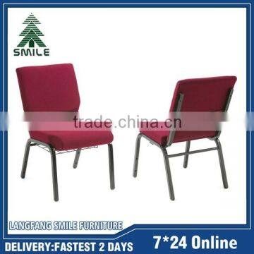 wholesale cheap padded stackable church chairs for sale