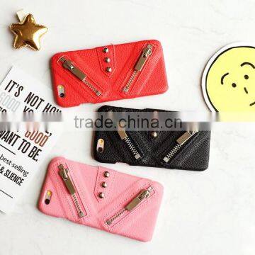 Zipper for Iphone 6 Accessories Case for Iphone 6 PU Leather Back Cover photo-4