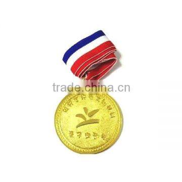 Souvenir cheap engraved custom gold award metal medal