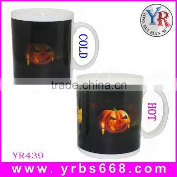 Hallowmas gift promotional gift ceramic tea magic photo mug