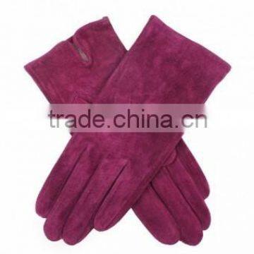 Women's Plain Suede Gloves