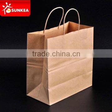 Disposable Kraft take away paper bags