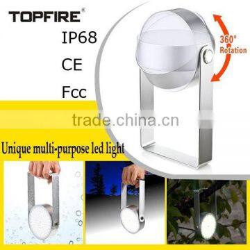 Unique design No flicker 360 degree rotation IP68 120 days standby time minus 40 degrees working led table light