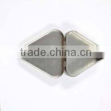 2014 new design large triangle tin candy box