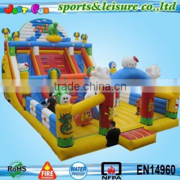 cartoon fun city giant inflatable kids playground equipment for sale                        
                                                Quality Choice