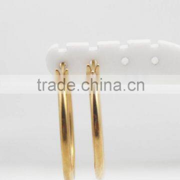 3pcs per Set Jewelry Earrings 316L Stainless Steel Golden Hoop Earrings photo-3