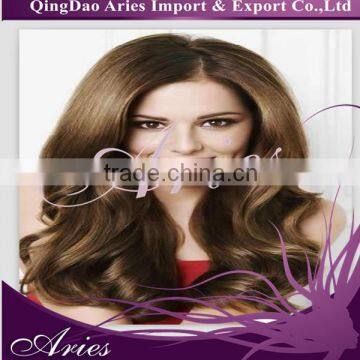 Beautiful body wave virgin european hair wig,jewish wigs for white woman