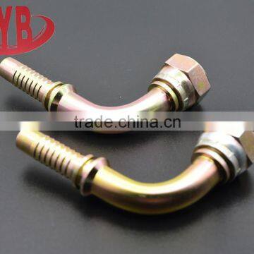 26791 90 degree elbow JIC female 74 degree cone iron y branch pipe fitting