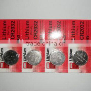 cr2032 button battery/cr2032 3v battery blister card