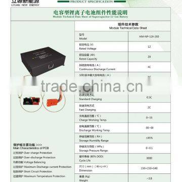 20v/12Ah li-ion battery pack