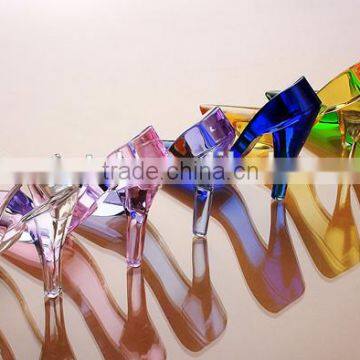beautiful colorful cheap crystal shoes