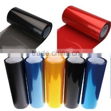 High Quality Car Styling 0.3*10m/Size Hot Sale Colored Car Vinyl Car Headligh Film