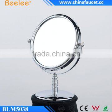 Brass Double Side Silvery Glossy Table Mirror Cosmetic Mirror