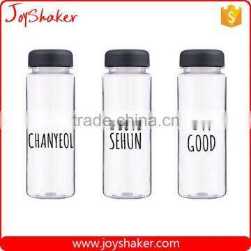 JoyShaker - 500ML Transparent Color My Bottle Logo Sport Plastic Fruit Juice Water Bottle photo-3