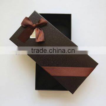 2015 custom luxury tie custom apparel box packaging bow tie box tie