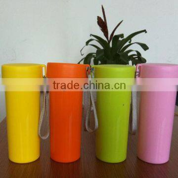 Customized fashion durable colorful plastic cup