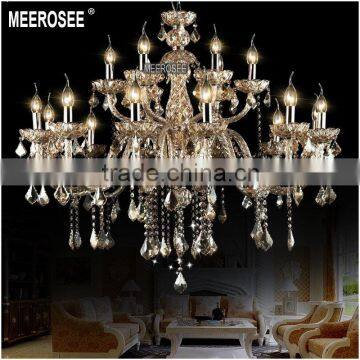 Large Cognac Crystal Chandelier Lamp, Crystal Hanging Light, Crystal Lusters for Hotel, Foyer, Meeting Room, Bedroom MD8533