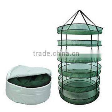 Hydroponics Nylon Mesh Hanging folding herb drying rack