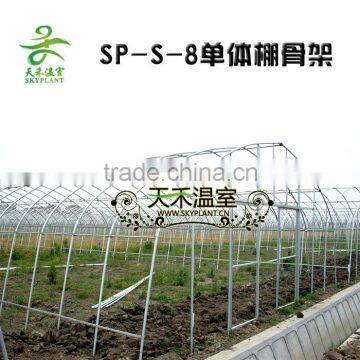 Cheap Low Cost PE Film Single Span Greenhouses photo-3
