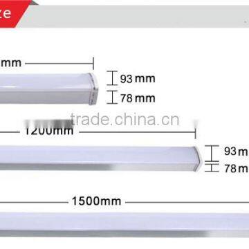 CE RoHS Approved Best Price Internal Driver Waterproof Dustproof Linear Light 5ft/1500mm Ip65 Led Tri-proof Light