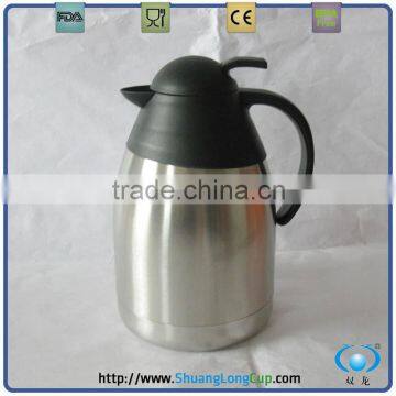 Eco-friendly Double wall stainless steel coffee pot made in China