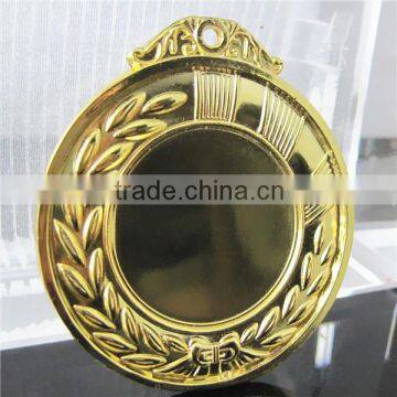 Normal Zinc alloy Medal / Gold Plated Blank Medal / High quality Gold Medal