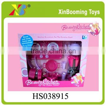 Best Selling Toy Plastic Pink Beauty Kitchen Toy Set for Girls