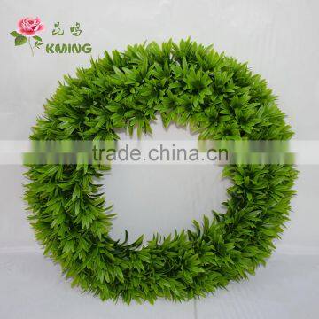 artificial flower wreath for funeral&funeral wreath with green grass