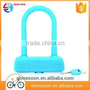 Hot selling material silicone security bicycle U shap smart lock for MTB bike