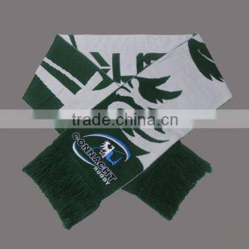 SPORTS SCARF FOOTBALL TEAM SCARF WITH JACQUARD PATTERN