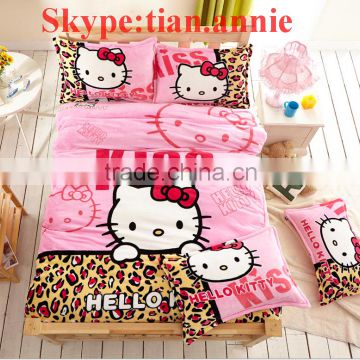 Flannel baby bedding set for home 4pcs hot sales !! high quality bedding set