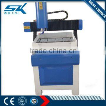 Mini metal engraving machine cnc 6060 water cooled cnc router for glass, copper