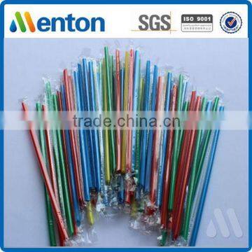 2015 new design hot sale colorful acrylic juice straw wrap film