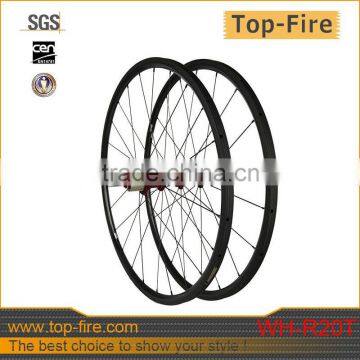 2014 superior tubular carbon road wheelset 20mm at factory price