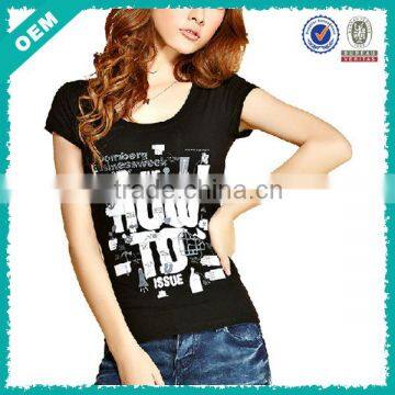 2014 Lastest Fashion Design Lady Tshirt (lyt010160)