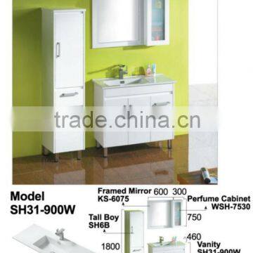 MDF / PVC bathroom vanity base cabinet SH31-900W