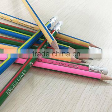Standard Size Triangular Shape HB Pencil Sharpened With Eraser photo-4