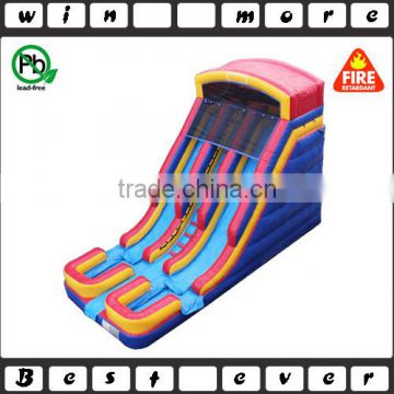 18ft cheap inflatable double lane water slides for sale,giant inflatable water slide