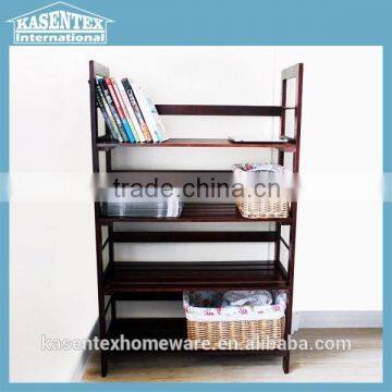 Four Layers Wooden Multilayers Bookshelf Corner shelf