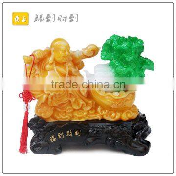 Yellow jade buddha and fengshui Bai Choi Statue hot sales