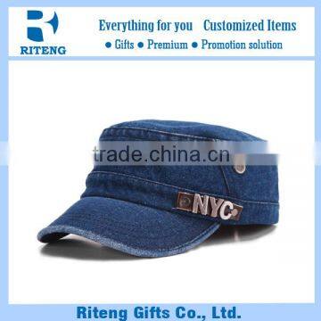 Wash cotton softtextile flat cap wholesale