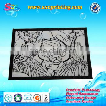 2014 wholesale flock print heat transfer sticker