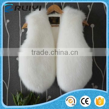 women winter fake fur gilet, faux fur vest