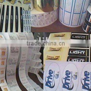 high quality adhesive label/roll sticker for luggage