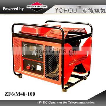 Telecom emergency Gasoline 50A/100A 48v dc generator
