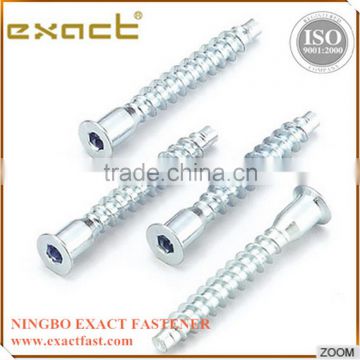 China manufacturer zinc yellow zinc furniture screw confirmat screw