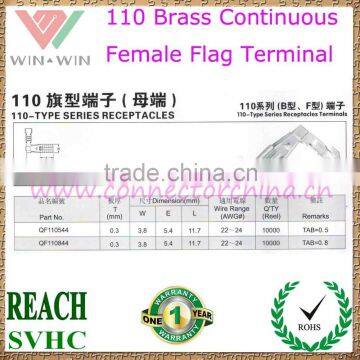 Factory price 110 Continuous Female Flag Terminal