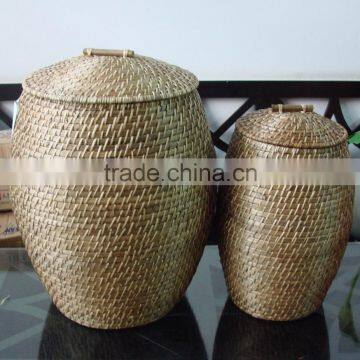 oval bamboo/rattan laundry basket 2016 from Vietnam