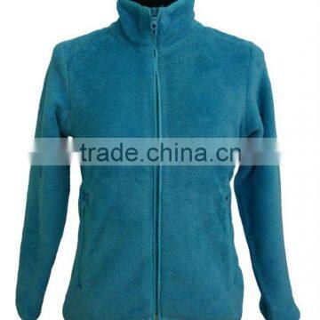 100% Polyester Ladies Coral Fleece Jacket